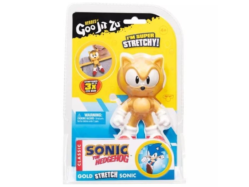 Goo Jit Zu Arany Sonic nyújtható akciófigura