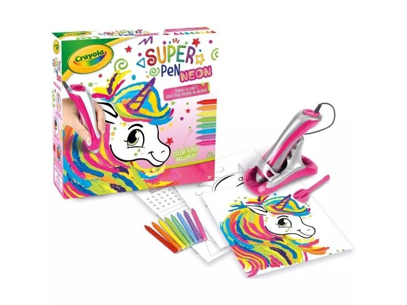 Crayola Művésztoll készlet neon zsírkrétákkal