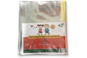 Öntapadós víztiszta tankönyvborító 25x45 cm – 10 db