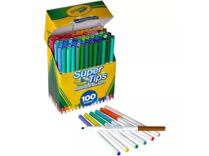Crayola SuperTips 100 db kimosható filctoll készlet