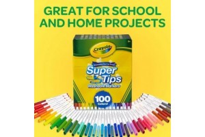 Crayola SuperTips 100 db kimosható filctoll készlet
