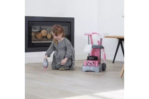 Prémium Hetty rózsaszín takarítókocsi játékkészlet