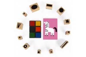 Tookyland bélyegzőkészlet – 12 forma, 6 színes tinta