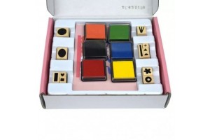 Tookyland bélyegzőkészlet – 12 forma, 6 színes tinta