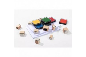 Tookyland bélyegzőkészlet – 12 forma, 6 színes tinta