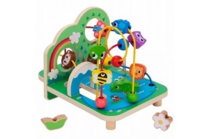 Tooky Toy fa Állatos babafoglalkoztató – Vidámpark