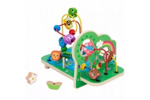 Tooky Toy fa Állatos babafoglalkoztató – Vidámpark