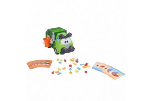 Szemétfaló kukásautó társasjáték - doboz és kártyák