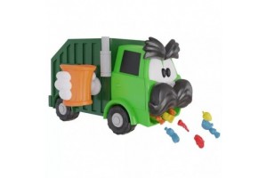 Szemétfaló kukásautó társasjáték - doboz és kártyák