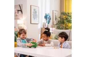 Szemétfaló kukásautó társasjáték - doboz és kártyák