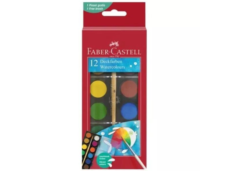 Faber-Castell vízfesték 12 színű készlet