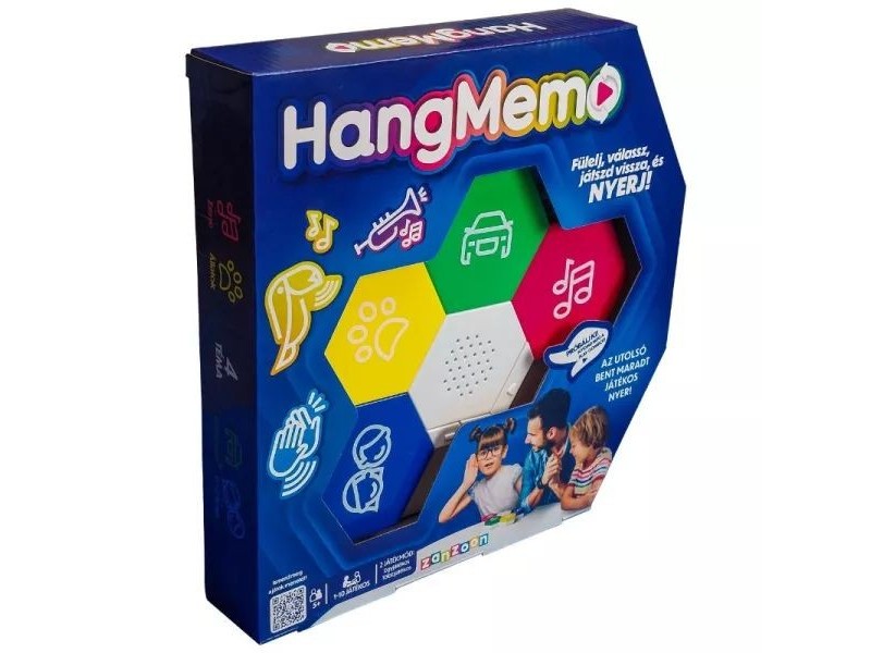 HangMemo társasjáték – interaktív hangmemória (130+ hang)