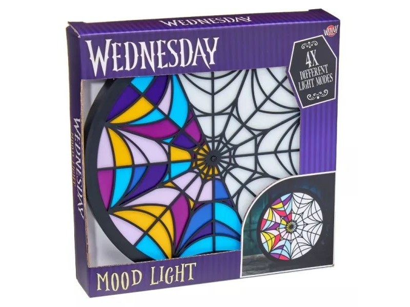 Wednesday világító mozaikablak hangulatlámpa