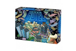 Hotel társasjáték – doboz és játékelemek