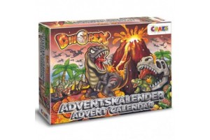 DinoRex Vulkánkitörés adventi kalendárium - figurák és vulkán