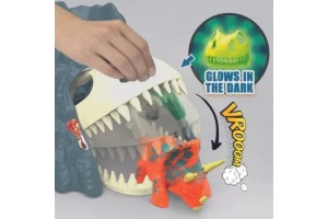 DinoRex Vulkánkitörés adventi kalendárium - figurák és vulkán