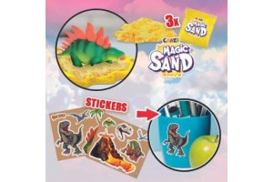 DinoRex Vulkánkitörés adventi kalendárium - figurák és vulkán