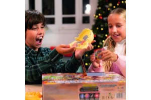 DinoRex Vulkánkitörés adventi kalendárium - figurák és vulkán