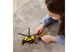 Dickie Airbus H160 mentőhelikopter, 23 cm - sárga-kék