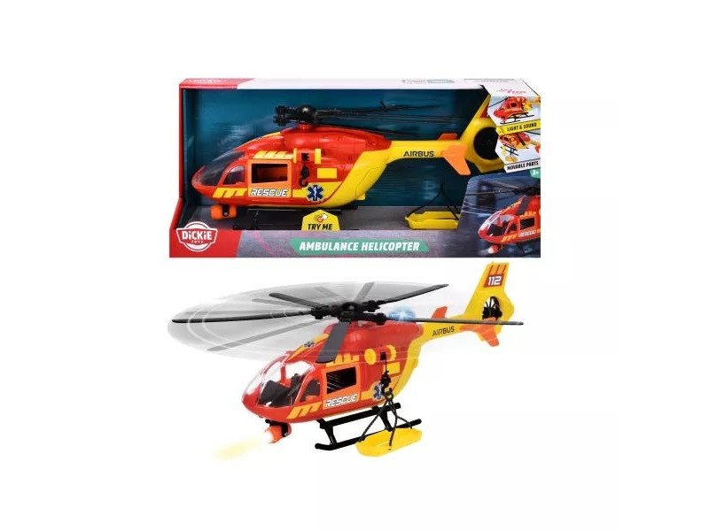 Dickie mentőhelikopter 36 cm - fénnyel és hanggal