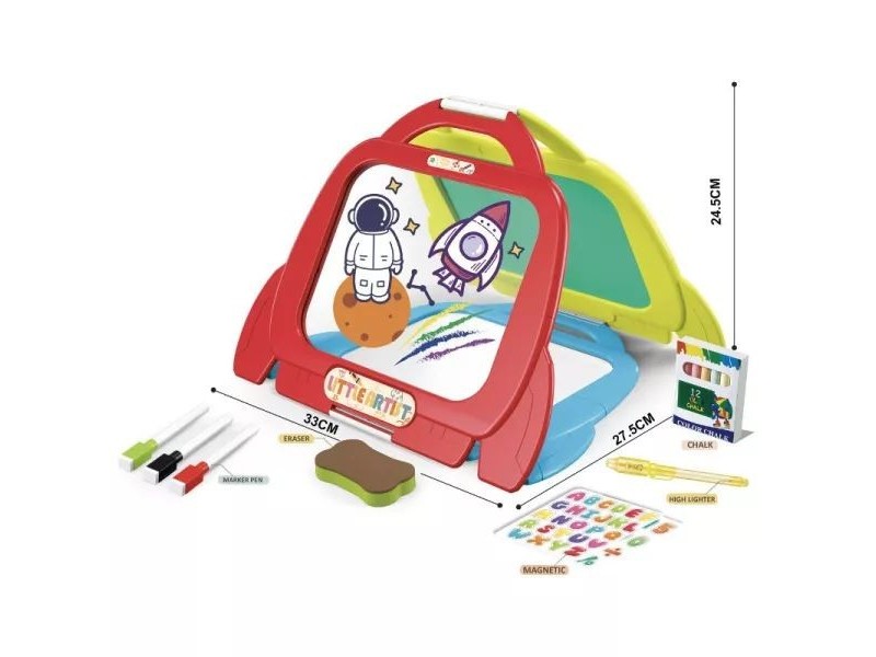 4 az 1-ben rajztábla 14 kiegészítővel