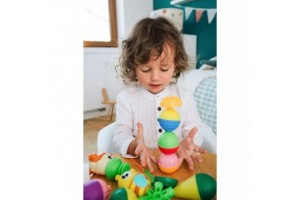 Lalaboom Montessori bébi fejlesztőjáték - farmállatok (6 db)
