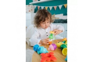 Lalaboom Montessori bébi fejlesztőjáték - farmállatok (6 db)