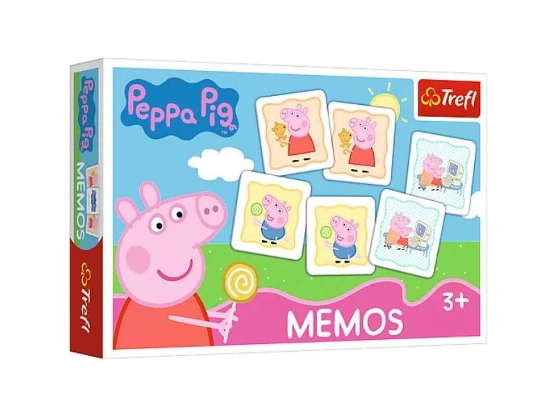 Trefl: Peppa memóriajáték – színes kártyák a memóriához