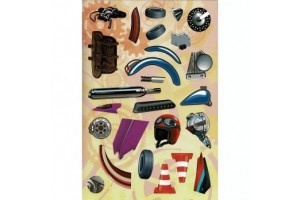 Óriás motorok - színező matricákkal