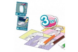 3 az 1-ben művészkészlet könyv alakú dobozban