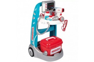 Smoby elektromos orvosi kocsi játékszett
