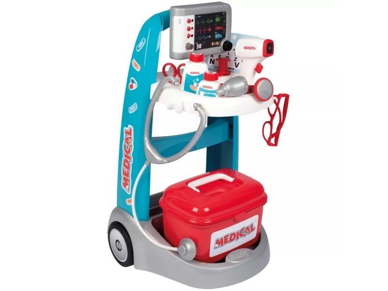 Smoby elektromos orvosi kocsi játékszett