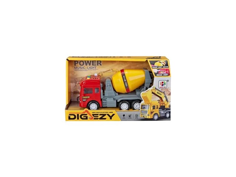 Betonkeverő játék - hang- és fényhatások