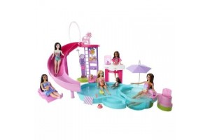 Barbie: Medencés buli - medence és kiegészítők