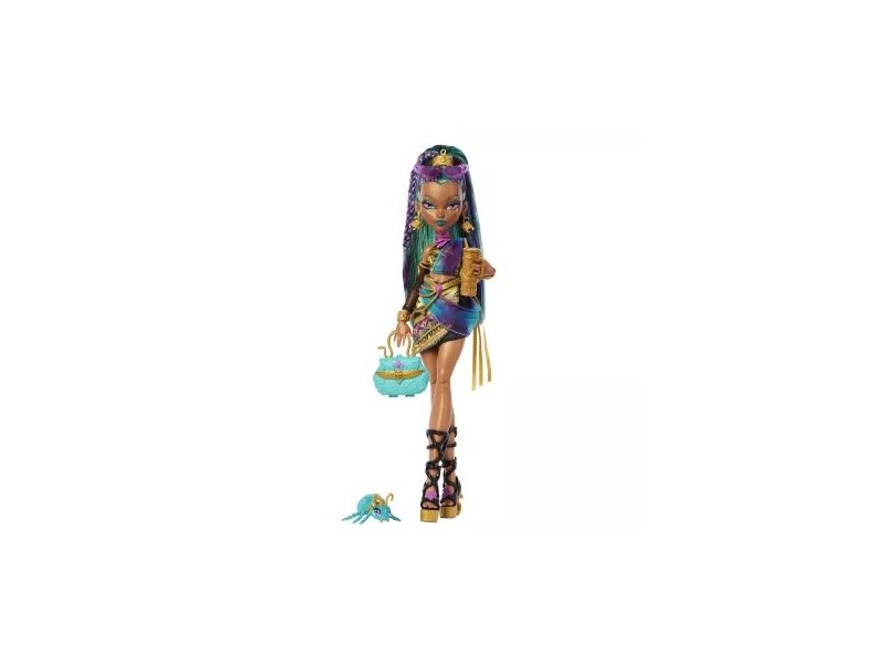 Monster High Nefera baba - divatos kiegészítőkkel
