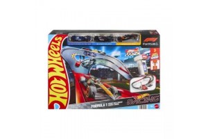 Hot Wheels Forma-1 pályaszett - 3x 1:64 kisautó