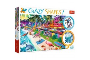 Trefl Crazy Shapes: Miami tengerpart – 600 darabos