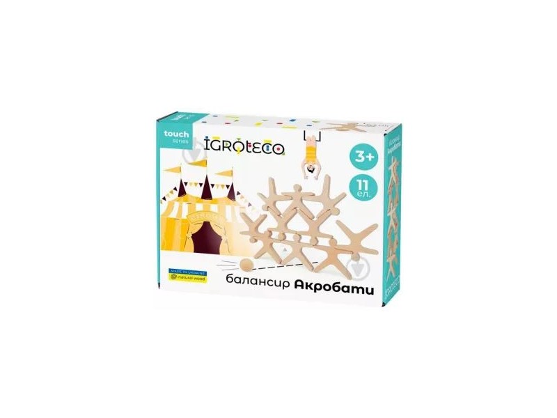 Egyensúlyozó játék - Akrobaták (fa figurák)