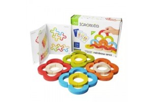 Egyensúlyozó játék - 24 színes fa elem