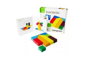 Tangram 8 db – fa logikai játék
