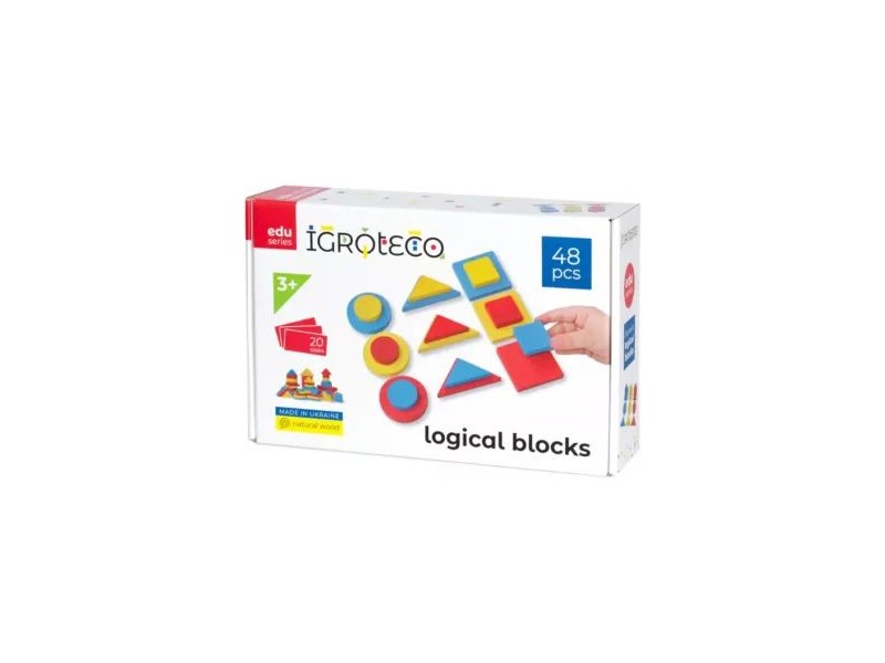 Logikai fa készlet 48 db - kreatív fejlesztő játék
