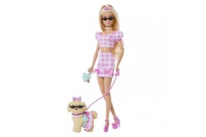 Barbie és rózsaszín kiskedvenc divatduó készlet