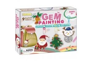 Mikulás kulcstartó és medál készítő szett - 9 minta