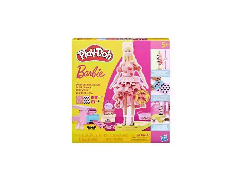 Play-Doh Barbie divatbemutató készlet - gyurma és kiegészítők