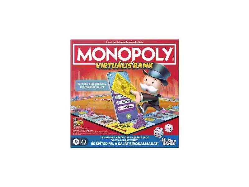 Monopoly: Virtuális bank - doboz és alkalmazás