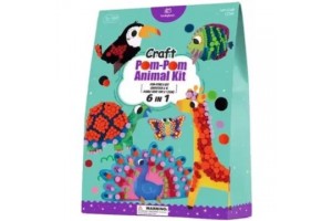 Tooky Toy állatfigura készítő készlet - pomponok