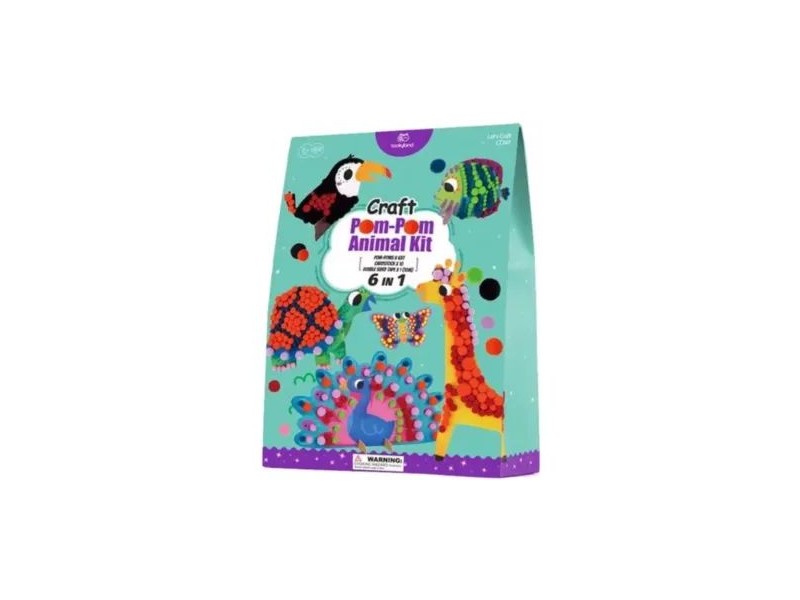 Tooky Toy állatfigura készítő készlet - pomponok