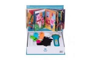 Árnyjáték szett 5 mesével és elemlámpával