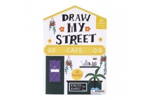 Kreatív rajzfüzet - Városi utca, ház formájú dizájn