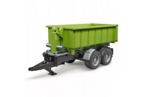 Bruder billenős pótkocsi – zöld, nyitható ajtók